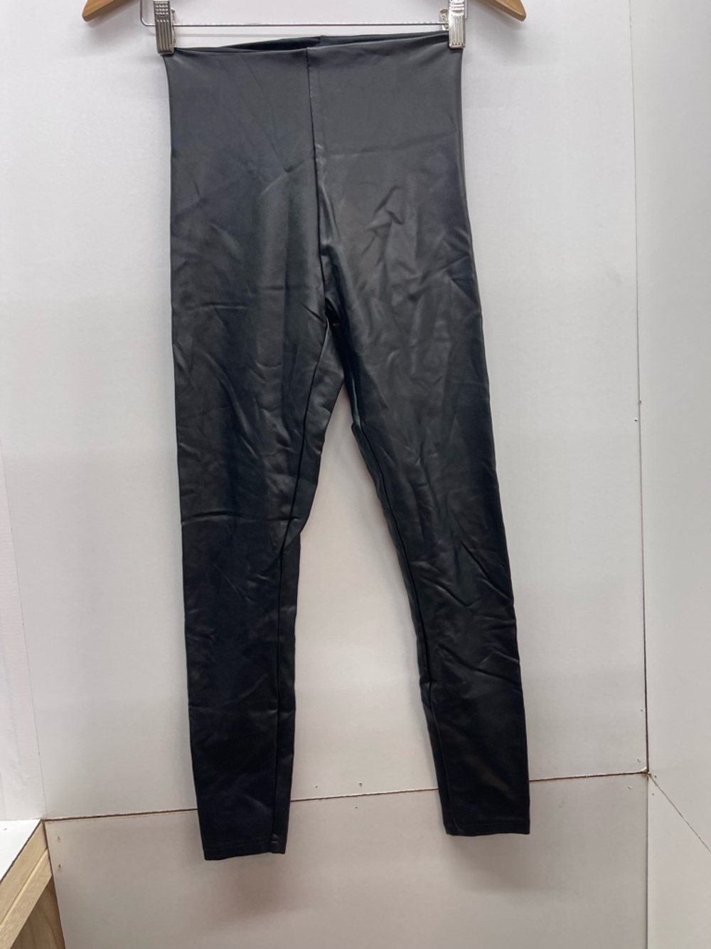 Abercrombie & Fitch Black Faux Leather Leggings